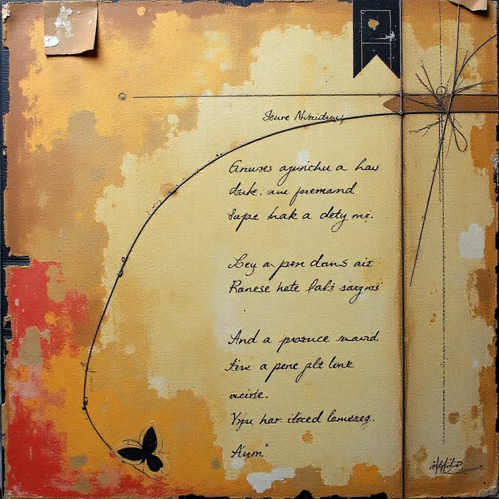 Mixed media collage artwork