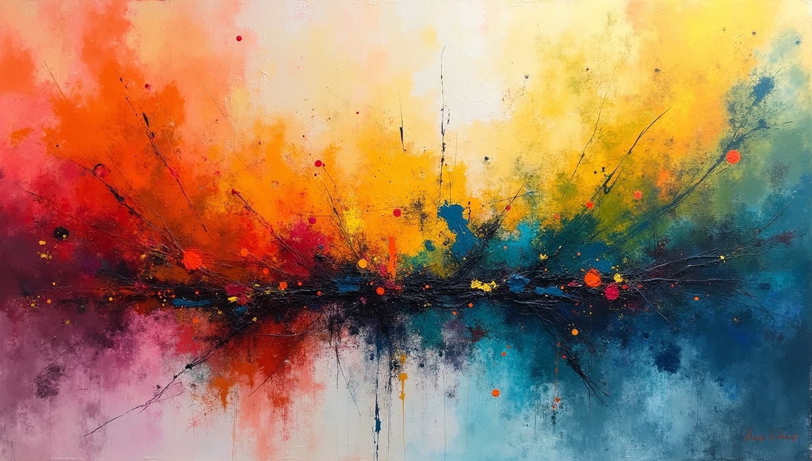 Colorful abstract art representing self-expression